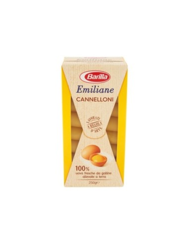Barilla Emiliane Cannelloni Oeuf - 250 gr - Livraison gratuite en EUROPE et au Royaume-Uni