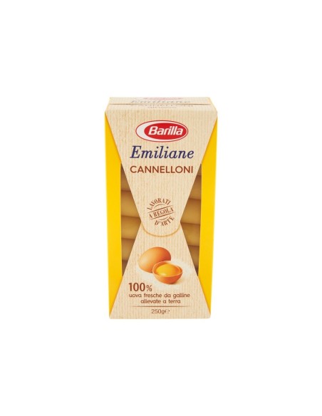 Barilla Emiliane Cannelloni Oeuf - 250 gr - Livraison gratuite en EUROPE et au Royaume-Uni