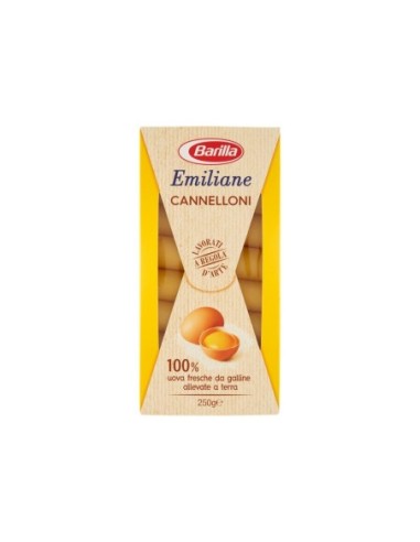 Barilla Emiliane Cannelloni Oeuf - 250 gr - Livraison gratuite en EUROPE et au Royaume-Uni