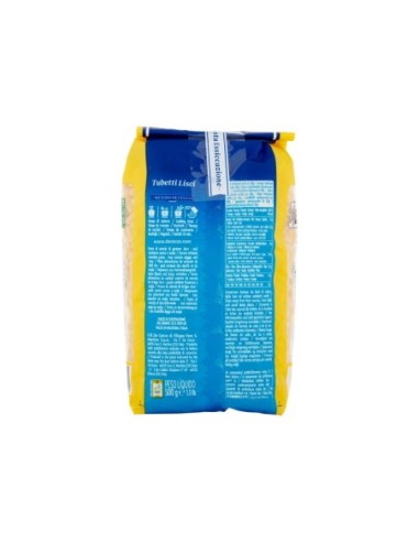 De Cecco 62 Tubetti Lisci - 500 gr - Free shipping delivered to EUROPE and UK