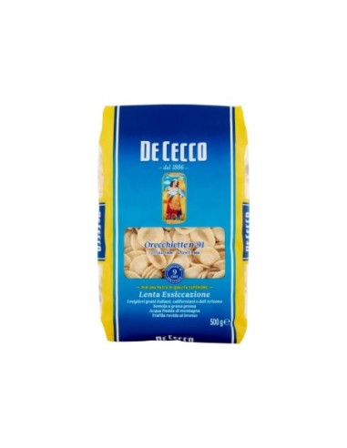 De Cecco 91 Orecchiette - 500 gr - Livraison gratuite en EUROPE et au Royaume-Uni