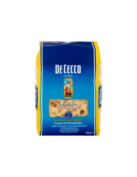 De Cecco 93 Farfalle - 500 gr - Gratis verzending naar Europa en Groot-Brittannië