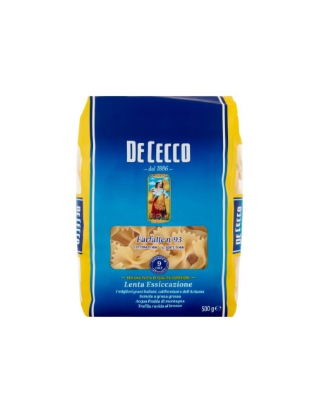 De Cecco 93 Farfalle - 500 gr - Gratis verzending naar Europa en Groot-Brittannië