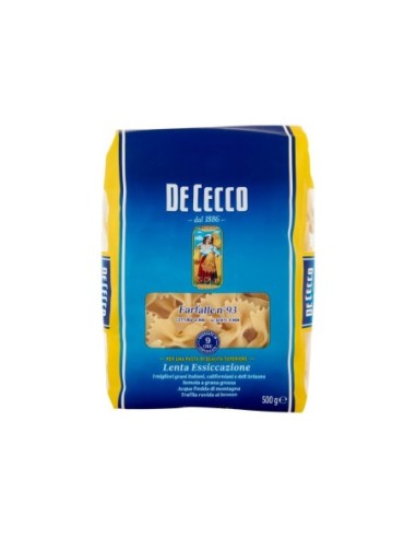 De Cecco 93 Farfalle - 500 gr - Gratis verzending naar Europa en Groot-Brittannië