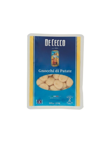 De Cecco Gnocchi di Patate - 500 gr - Spedizione gratuita consegnata in EUROPA e UK