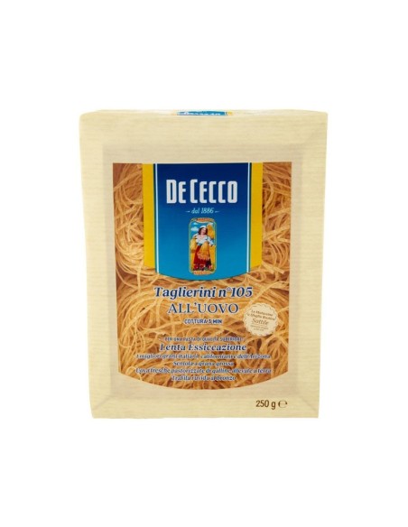 De Cecco 105 Taglierini - 250 gr - Gratis verzending naar Europa en Groot-Brittannië