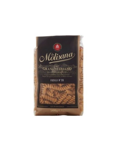 La Molisana 28 Fusilli wholemeal - 500 gr - Free shipping delivered to EUROPE and UK