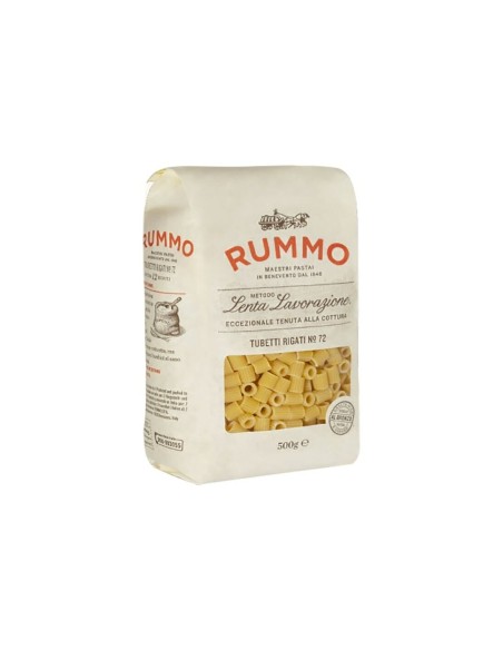 Rummo 72 Tubetti Rigati - 500 gr - Kostenloser Versand nach Europa und Großbritannien