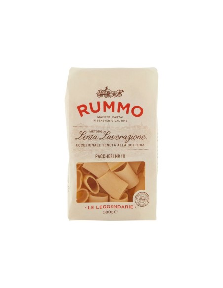 Rummo 111 Paccheri Lisci Specialità - 500 gr - Spedizione gratuita consegnata in EUROPA e UK
