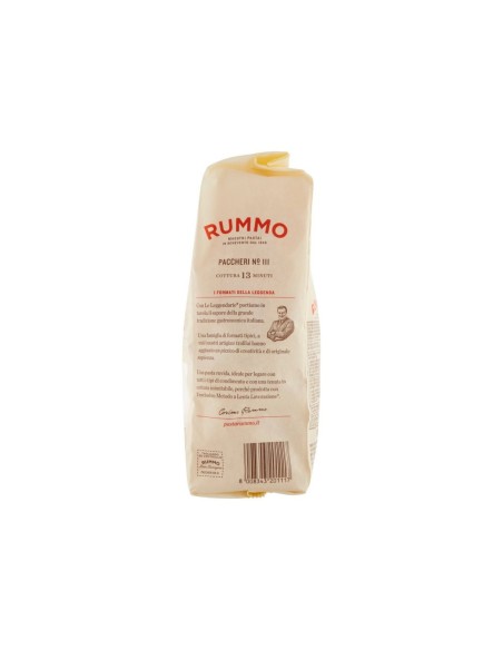 Rummo 111 Paccheri Lisci Specialità - 500 gr - Spedizione gratuita consegnata in EUROPA e UK
