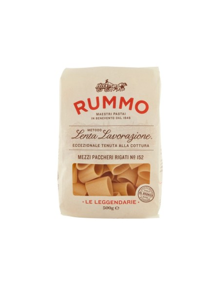 Rummo 152 Mezzi Paccheri Rigati Specialità - 500 gr - Free shipping delivered to EUROPE and UK