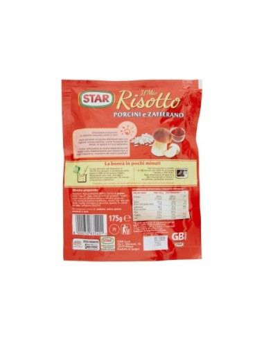 Sterrisotto Porcini Champignons en Saffraan - 175 gr - Gratis verzending naar Europa en Groot-Brittannië