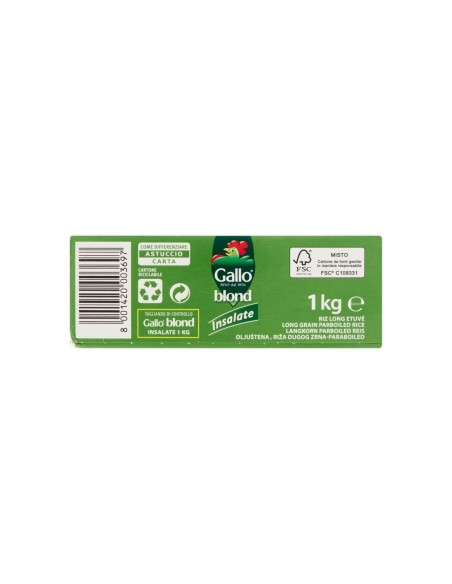 Gallo Rice Blond Salads - 1Kg - Free shipping delivered to EUROPE and UK