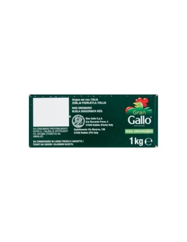 Gallo Riso Originario - 1 Kg - Spedizione gratuita consegnata in EUROPA e UK