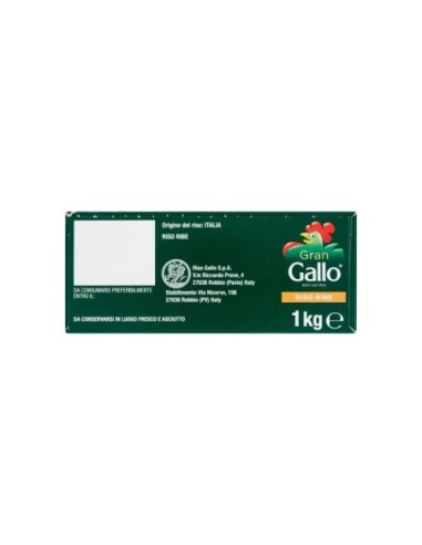 Riz Gallo Ribe - 1kg - Livraison gratuite en EUROPE et au Royaume-Uni