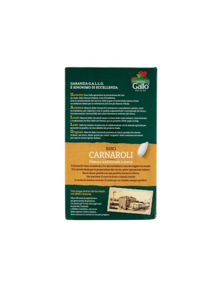 Gallo Riso Carnaroli - 1 Kg - Spedizione gratuita consegnata in EUROPA e UK