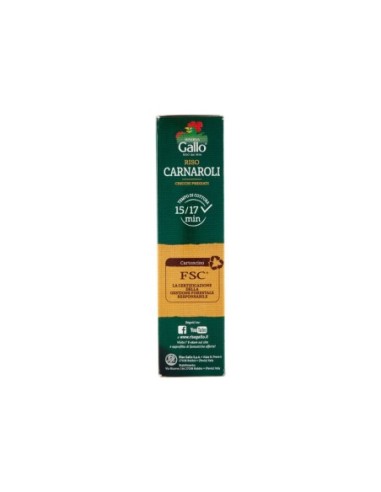 Gallo Riso Carnaroli - 1 Kg - Spedizione gratuita consegnata in EUROPA e UK