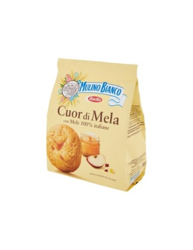 Mulino Bianco Cuor di Mela Kekse mit Apfel - 300 gr - Kostenloser Versand nach Europa und Großbritannien