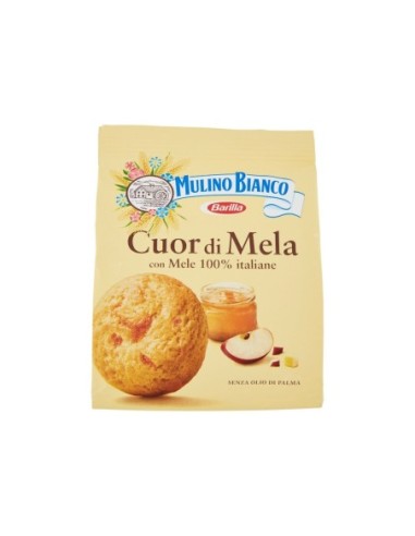 Mulino Bianco Cuor di Mela Kekse mit Apfel - 300 gr - Kostenloser Versand nach Europa und Großbritannien