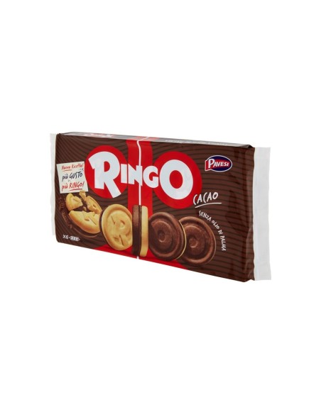Pavesi Ringo Cacao biscuits family size - 330 gr - Free shipping delivered to EUROPE and UK