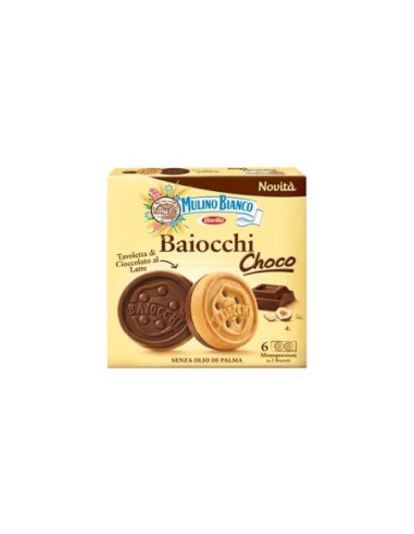 Mulino Bianco Baiocchi Choco - 144 gr - Livraison gratuite en EUROPE et au Royaume-Uni