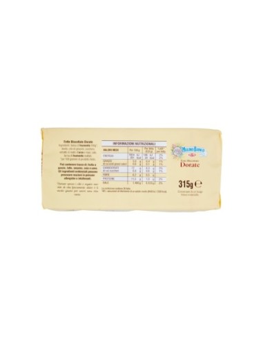 Mulino Bianco Tranches de biscottes Grillé Doré x36 - 315 gr - Livraison gratuite en EUROPE et au Royaume-Uni