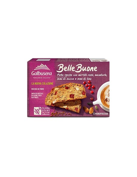 Galbusera Fette Belle Buone Blueberries Almonds Pumpkin Seeds - 200 gr - Free shipping delivered to EUROPE and UK
