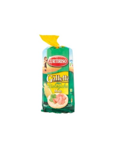 Curtiriso Organic Corn Cakes - 130 gr - Free shipping delivered to EUROPE and UK