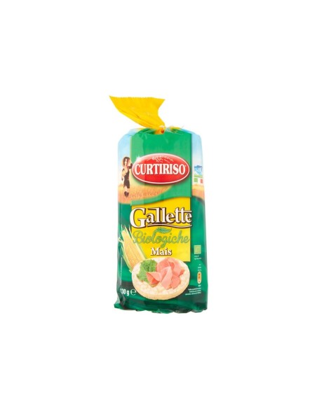 Curtiriso Organic Corn Cakes - 130 gr - Free shipping delivered to EUROPE and UK