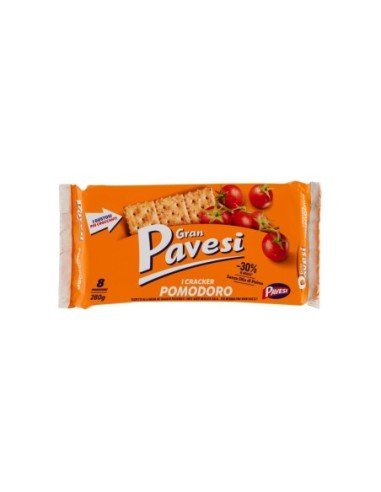 Gran Pavesi Crackers à la Tomate - 280 gr - Livraison gratuite en EUROPE et au Royaume-Uni