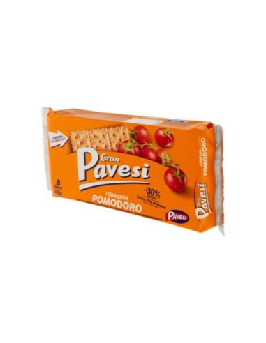 Gran Pavesi Crackers à la Tomate - 280 gr - Livraison gratuite en EUROPE et au Royaume-Uni