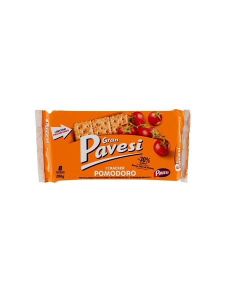 Gran Pavesi Crackers à la Tomate - 280 gr - Livraison gratuite en EUROPE et au Royaume-Uni