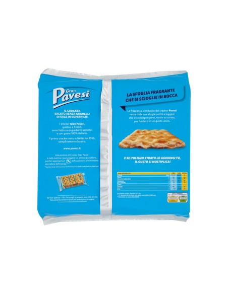 Gran Pavesi Cracker Non Salati - 560 gr - Gratis verzending naar Europa en Groot-Brittannië