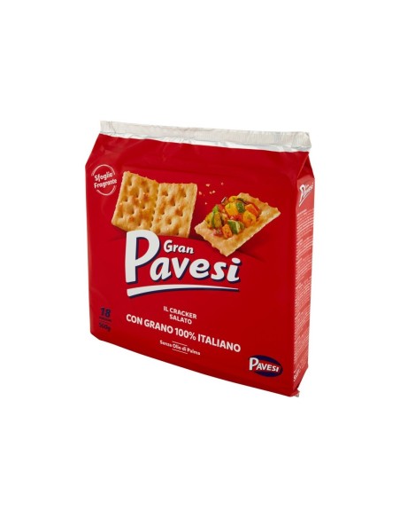 Gran Pavesi Crackers Salati - 560 gr - Spedizione gratuita consegnata in EUROPA e UK