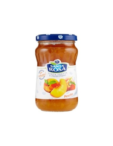 Santa Rosa Confettura Pesche - 350 gr - Spedizione gratuita consegnata in EUROPA e UK