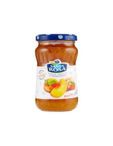 Santa Rosa Confettura Pesche - 350 gr - Spedizione gratuita consegnata in EUROPA e UK