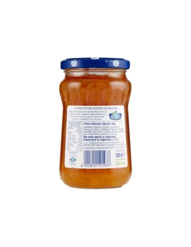 Santa Rosa Confettura Pesche - 350 gr - Spedizione gratuita consegnata in EUROPA e UK