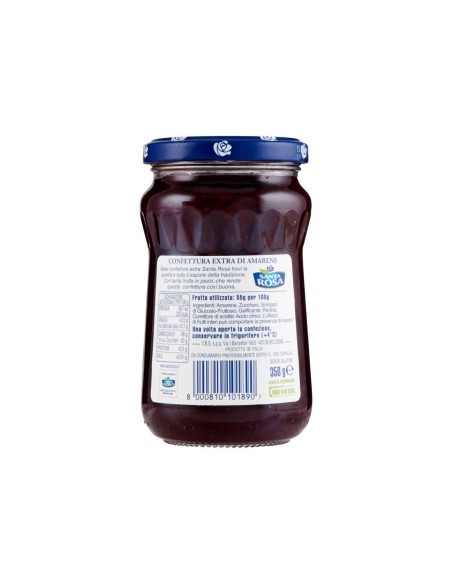 Santa Rosa Zwarte Kersenjam - 350 gr - Gratis verzending naar Europa en Groot-Brittannië