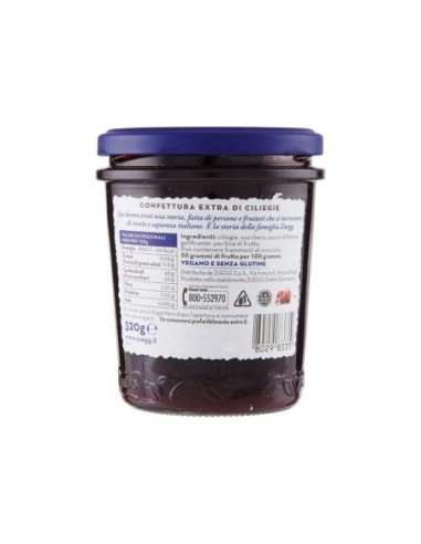 Zuegg Kirschmarmelade - 320 gr - Kostenloser Versand nach Europa und Großbritannien