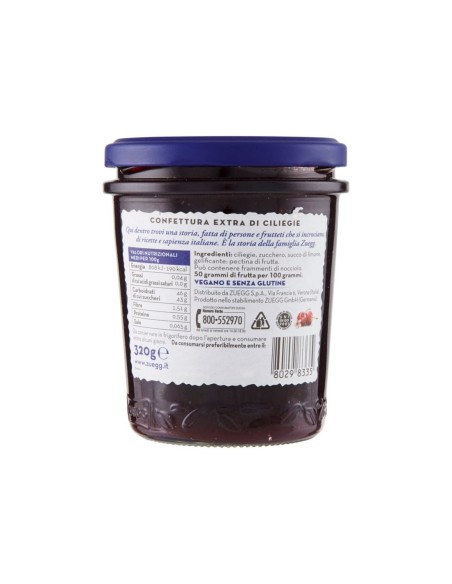 Zuegg Kirschmarmelade - 320 gr - Kostenloser Versand nach Europa und Großbritannien