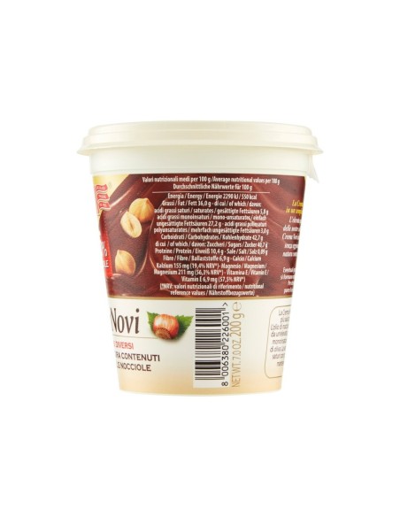 Novi Crema Spalmabile - 200 gr - Spedizione gratuita consegnata in EUROPA e UK