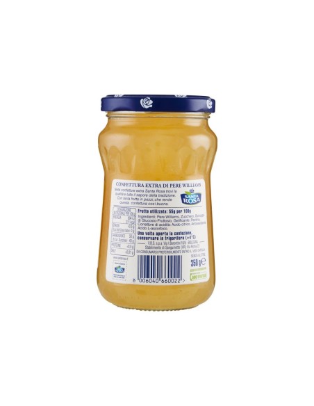 Santa Rosa Williams Birnenmarmelade - 350 gr - Kostenloser Versand nach Europa und Großbritannien