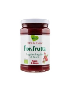 Rigoni Fior di Frutta Aardbei en Aardbeien Biologische Jam - 250 gr