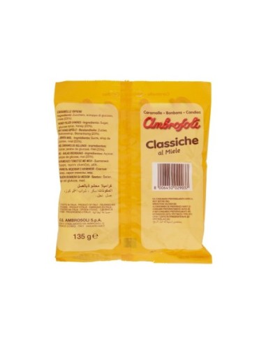 Ambrosoli Caramelle al Miele - 135 gr - Spedizione gratuita consegnata in EUROPA e UK