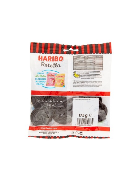 Haribo Lakritzscheibe - 175 gr - Kostenloser Versand nach Europa und Großbritannien