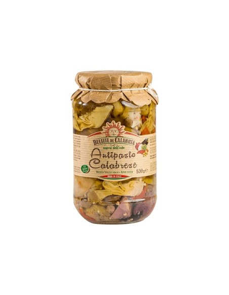 Delizie di Calabria Antipasto Calabrese - 530 gr - Gratis verzending naar Europa en Groot-Brittannië