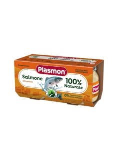 Plasmon Omogeneizzato Salmone con Patate 6 Mesi - 2 x 80 g