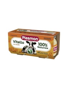Plasmon Gehomogeniseerd Kalf 6-36 Maanden - 2 x 80 gr - Gratis verzending naar Europa en Groot-Brittannië