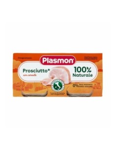Plasmon Homogenized Ham 6-36 Months - 2 x 80 gr - Free shipping delivered to EUROPE and UK