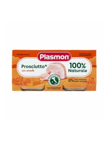 Plasmon Omogeneizzato Prosciutto 6-36 Mesi - 2 x 80 gr - Spedizione gratuita consegnata in EUROPA e UK
